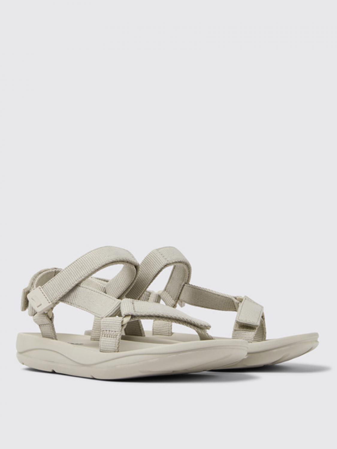CAMPER FLAT SANDAL: Match Camper sandals in recycled PET, Grey - Img 2