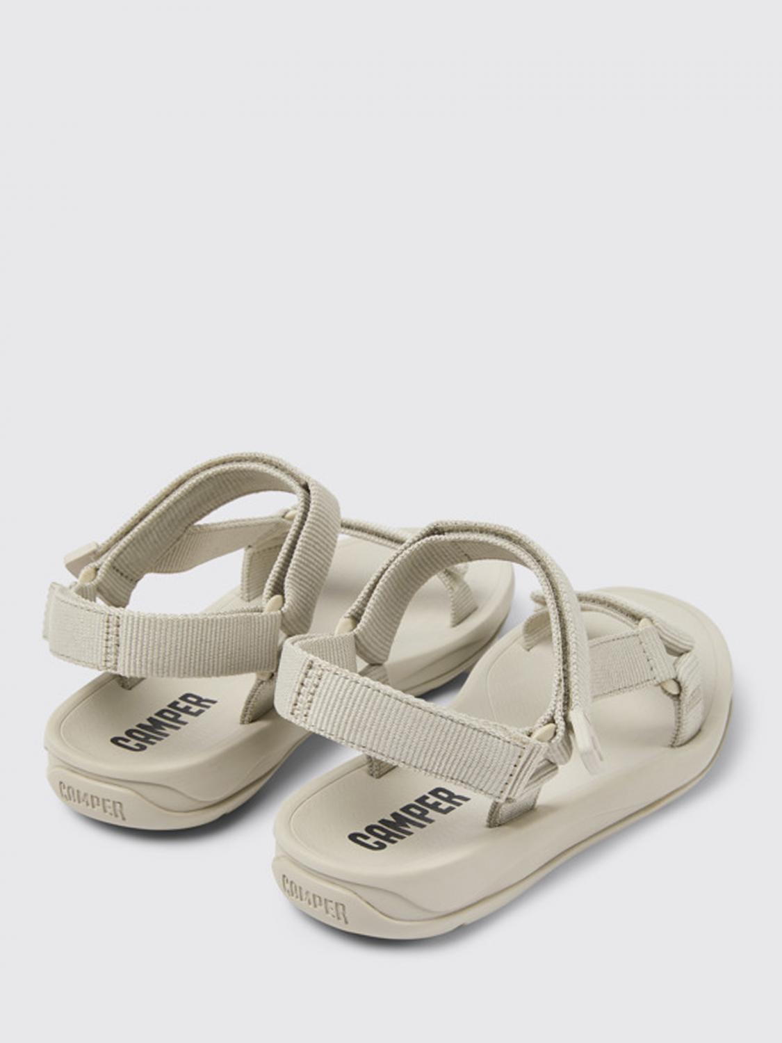 CAMPER FLAT SANDAL: Match Camper sandals in recycled PET, Grey - Img 4