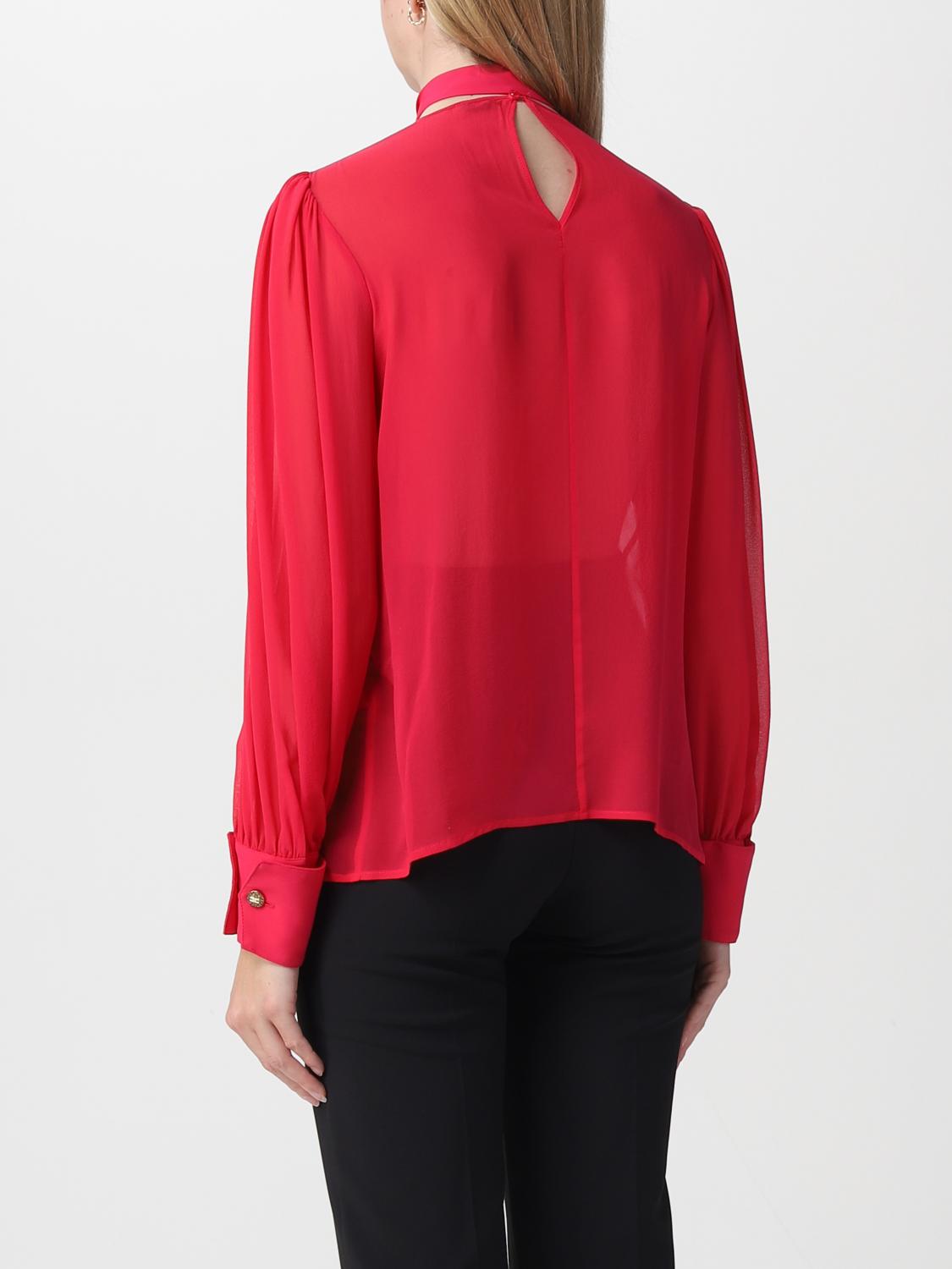 ELISABETTA FRANCHI CAMICIA: Camicia Elisabetta Franchi in georgette, Fuxia - Img 2