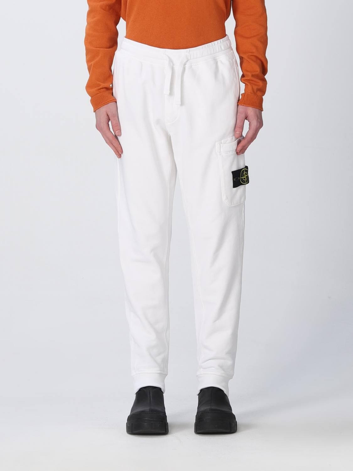STONE ISLAND TROUSERS: Trousers men Stone Island, White - Img 1