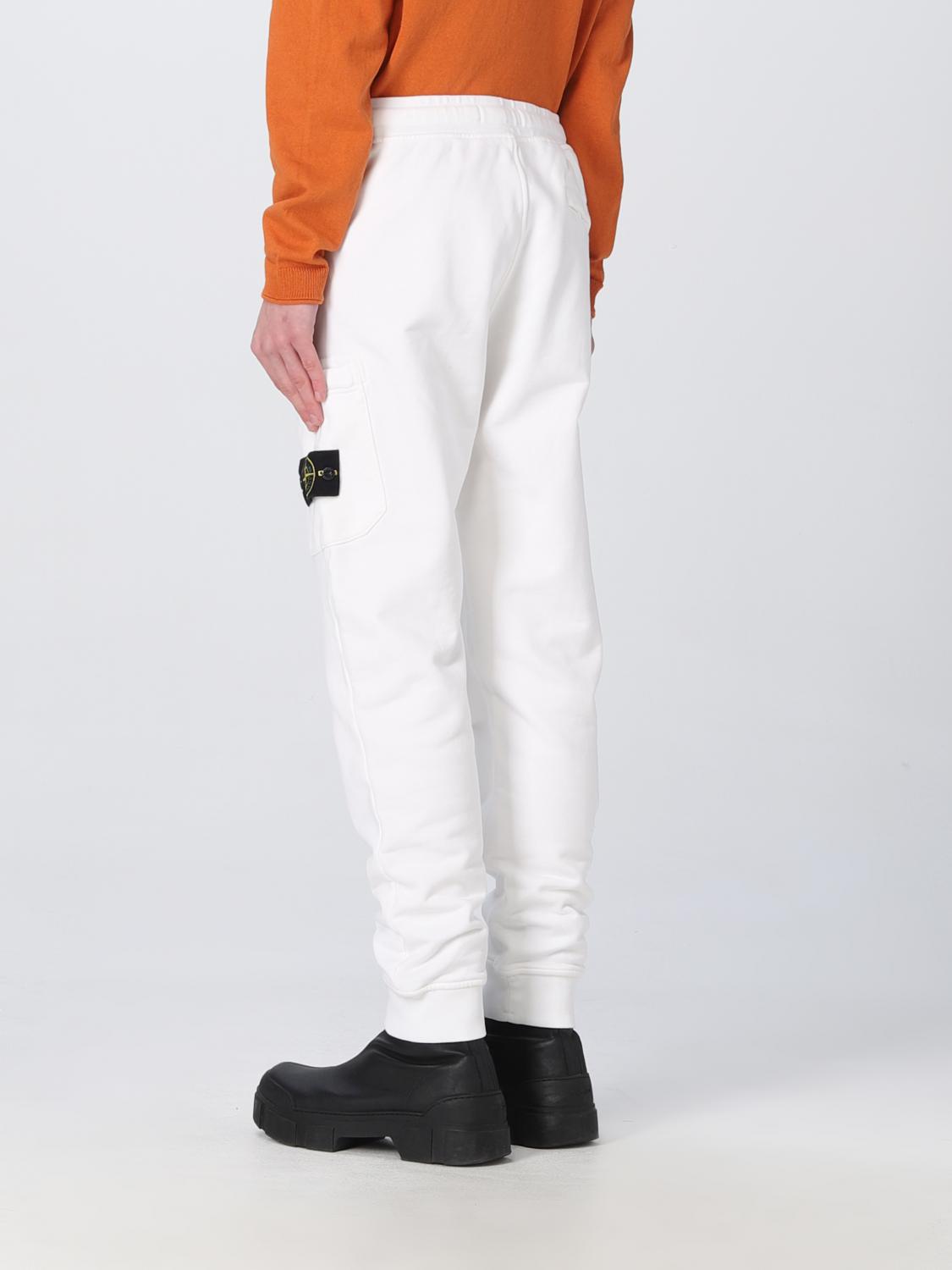 STONE ISLAND TROUSERS: Trousers men Stone Island, White - Img 3