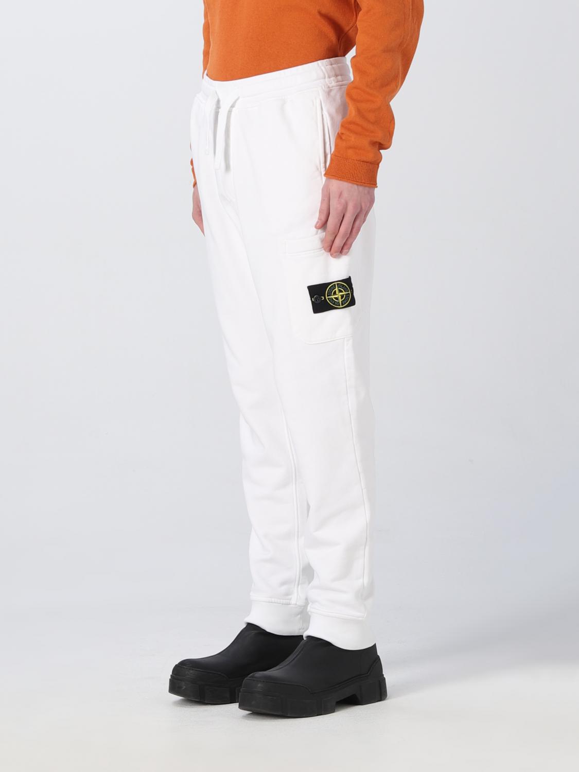 STONE ISLAND TROUSERS: Trousers men Stone Island, White - Img 4