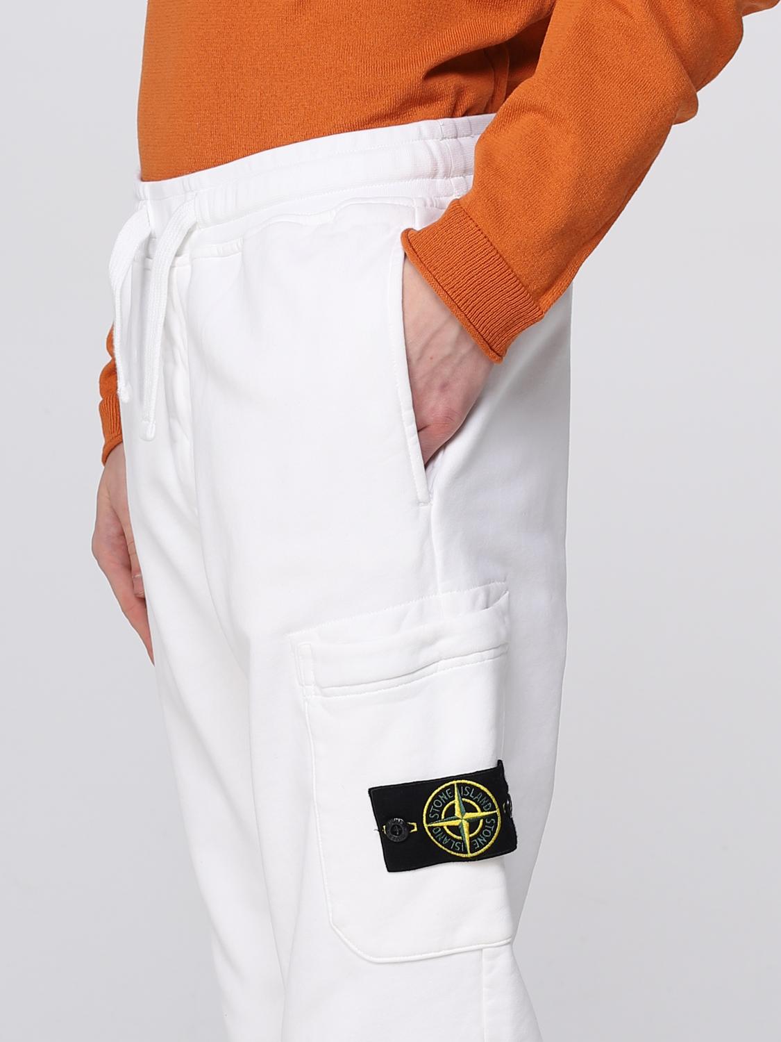 STONE ISLAND TROUSERS: Trousers men Stone Island, White - Img 5