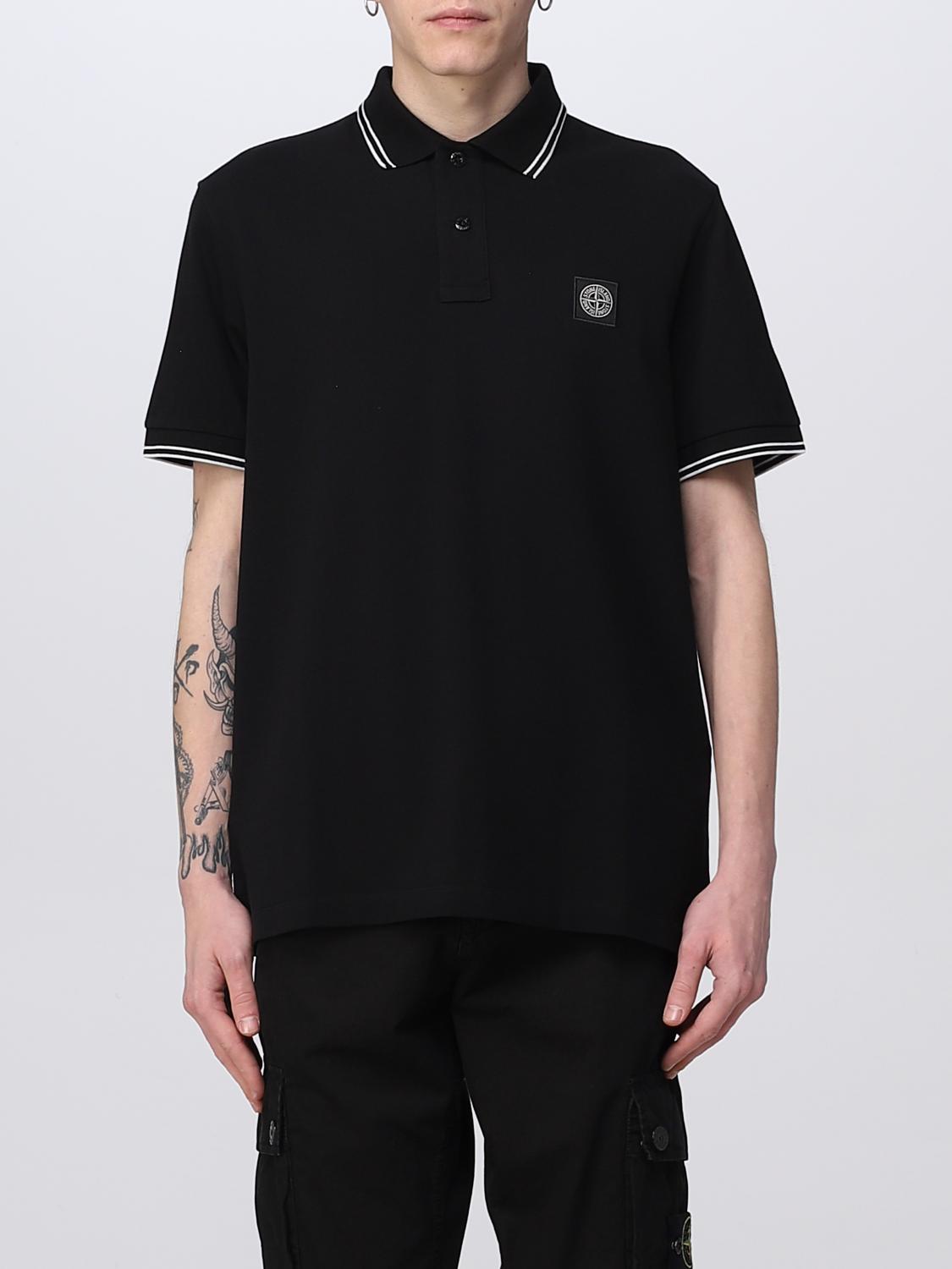 Stone Island - Man - Black - Polo Shirt