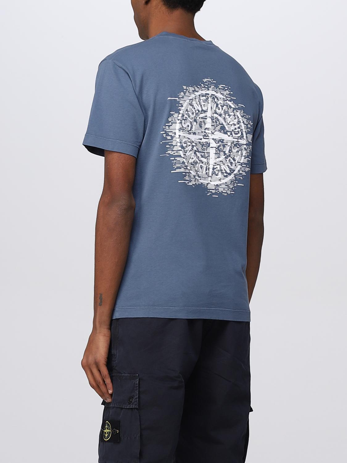 STONE ISLAND CAMISETA: Camiseta hombre Stone Island, Azul Oscuro - Img 3