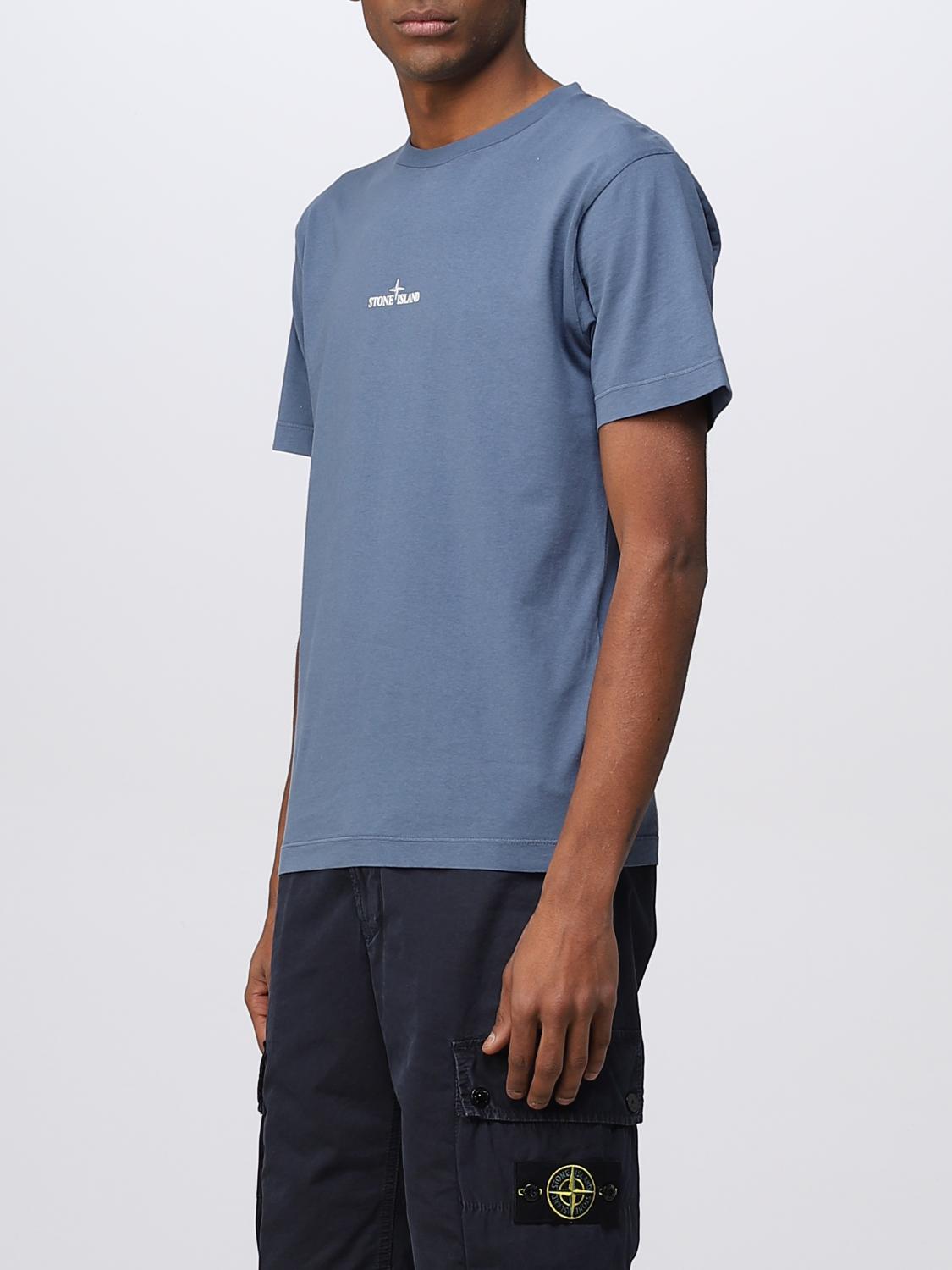 STONE ISLAND CAMISETA: Camiseta hombre Stone Island, Azul Oscuro - Img 4