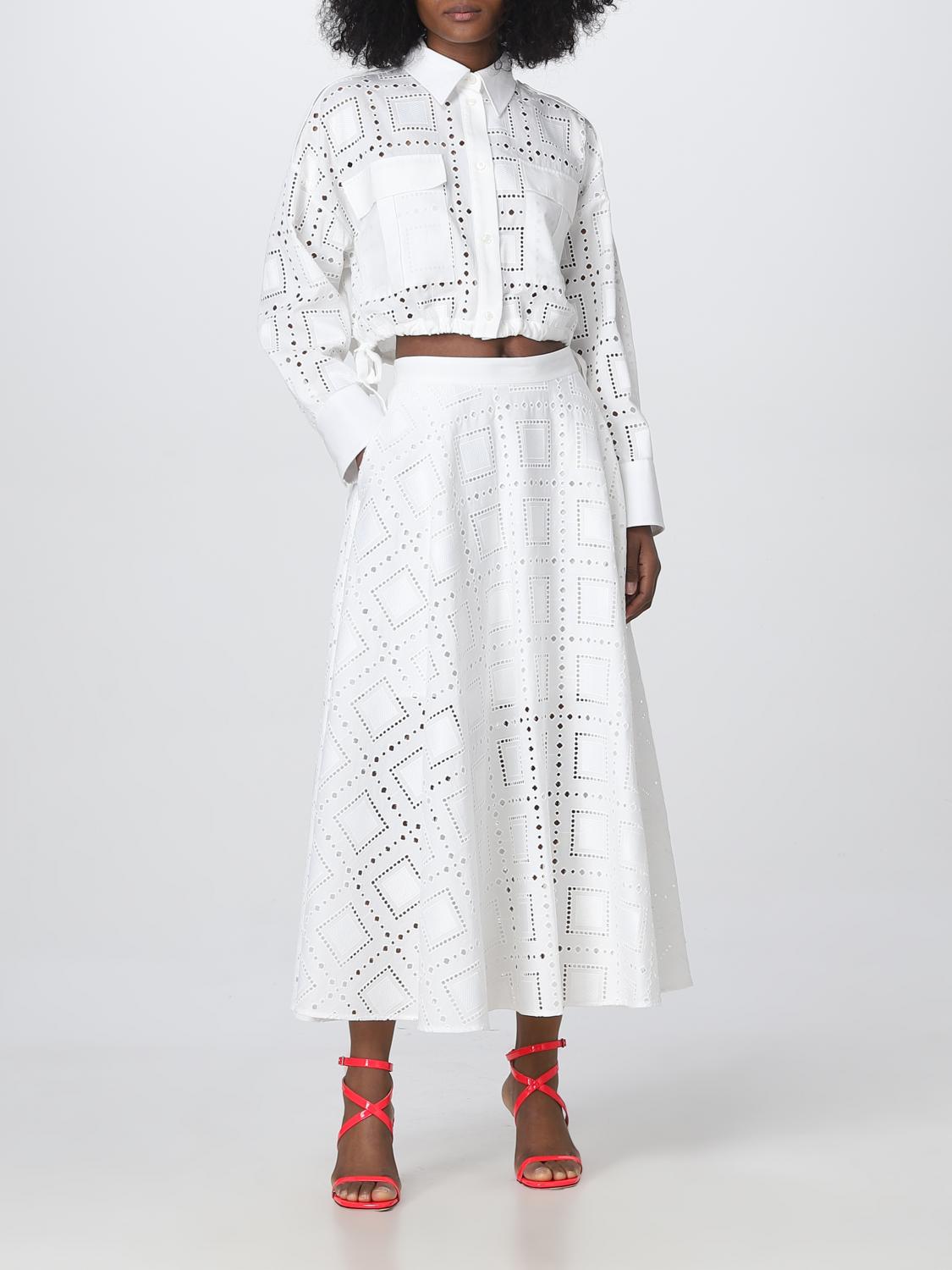 MSGM CAMISA: Camisa mujer MSGM, Blanco - Img 2