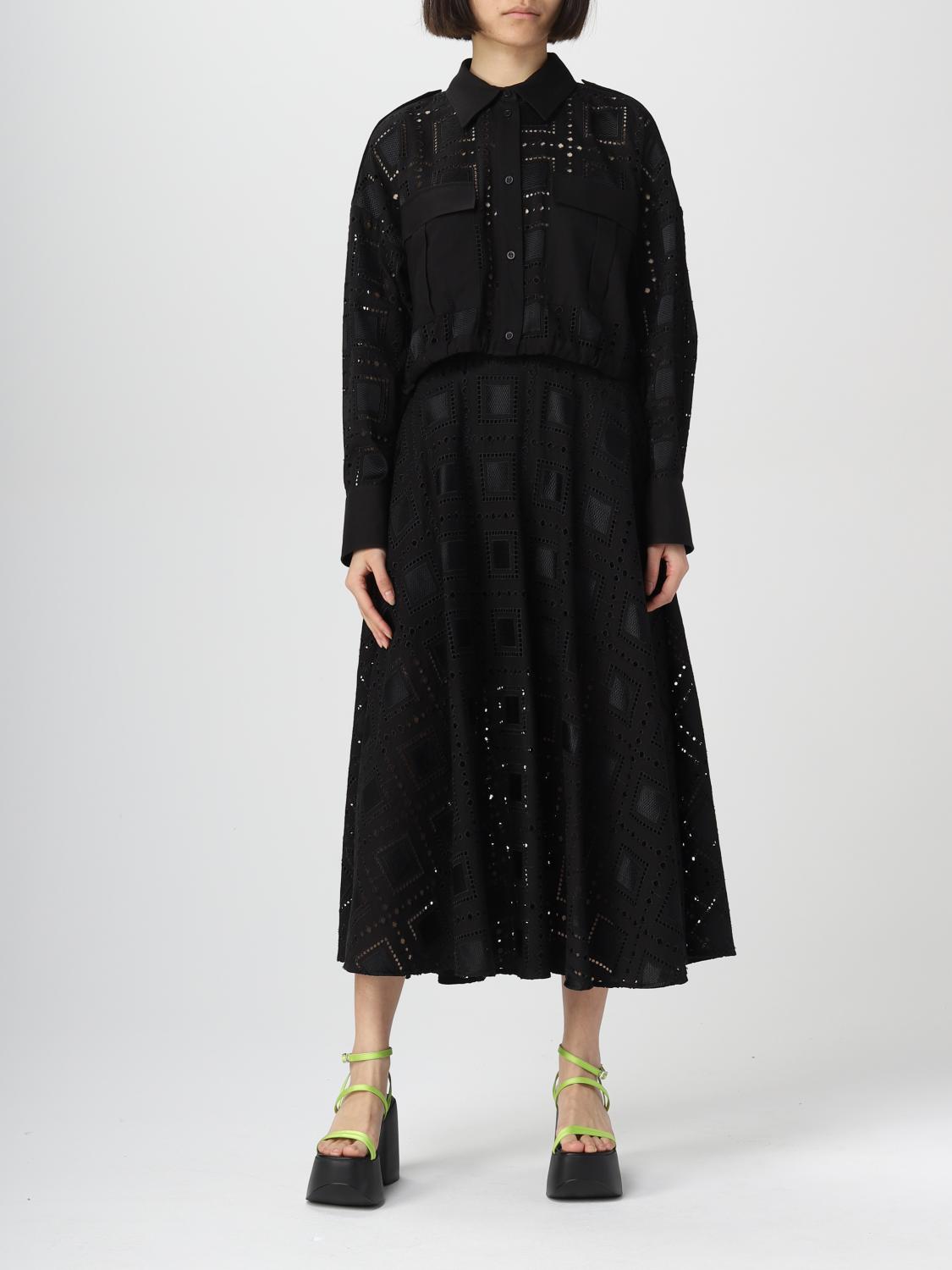 MSGM CAMICIA: Camicia MSGM in pizzo Sangallo, Nero - Img 2