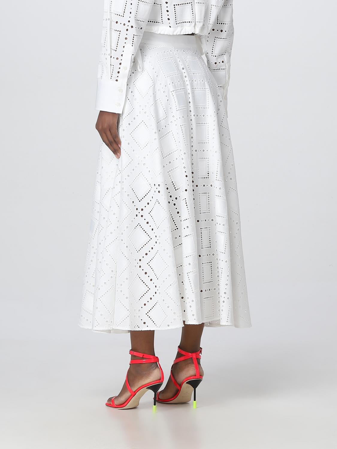 MSGM スカート: スカート レディース MSGM, ホワイト - Img 3