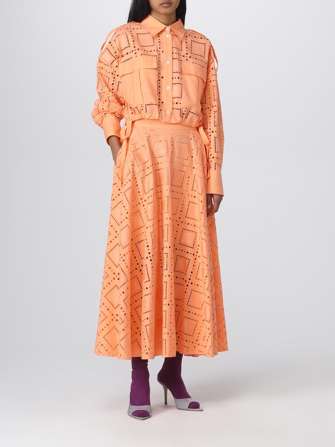 MSGM スカート: スカート レディース MSGM, オレンジ - Img 2