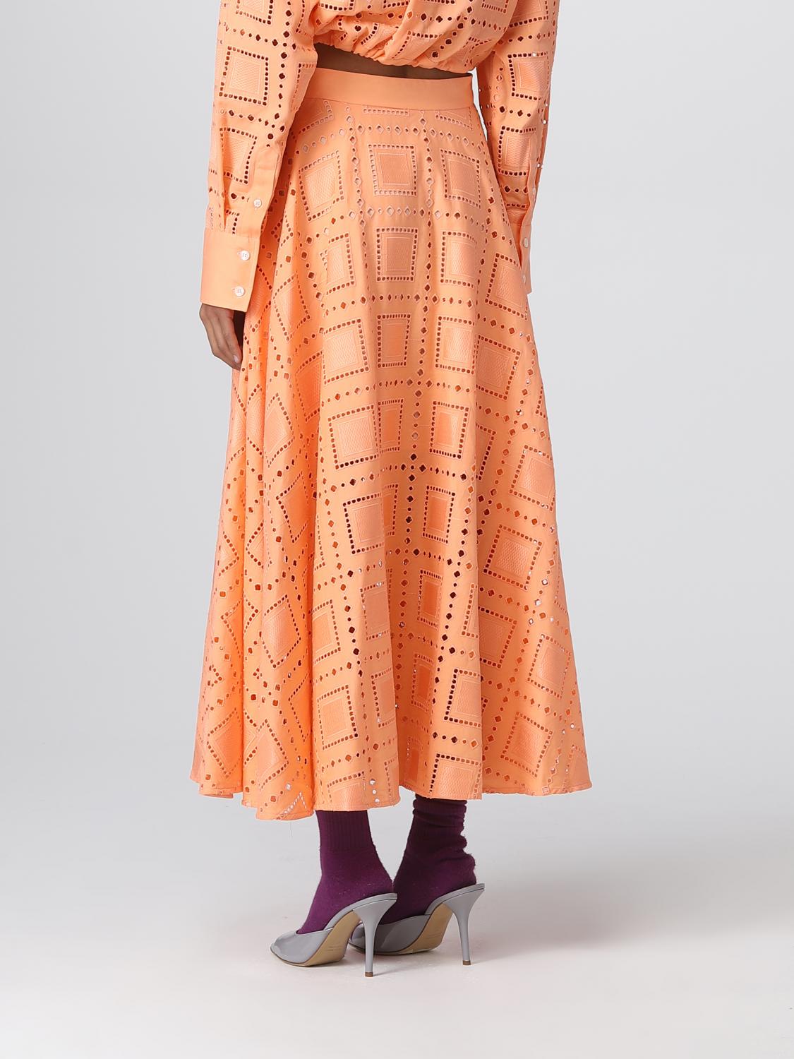 MSGM スカート: スカート レディース MSGM, オレンジ - Img 3