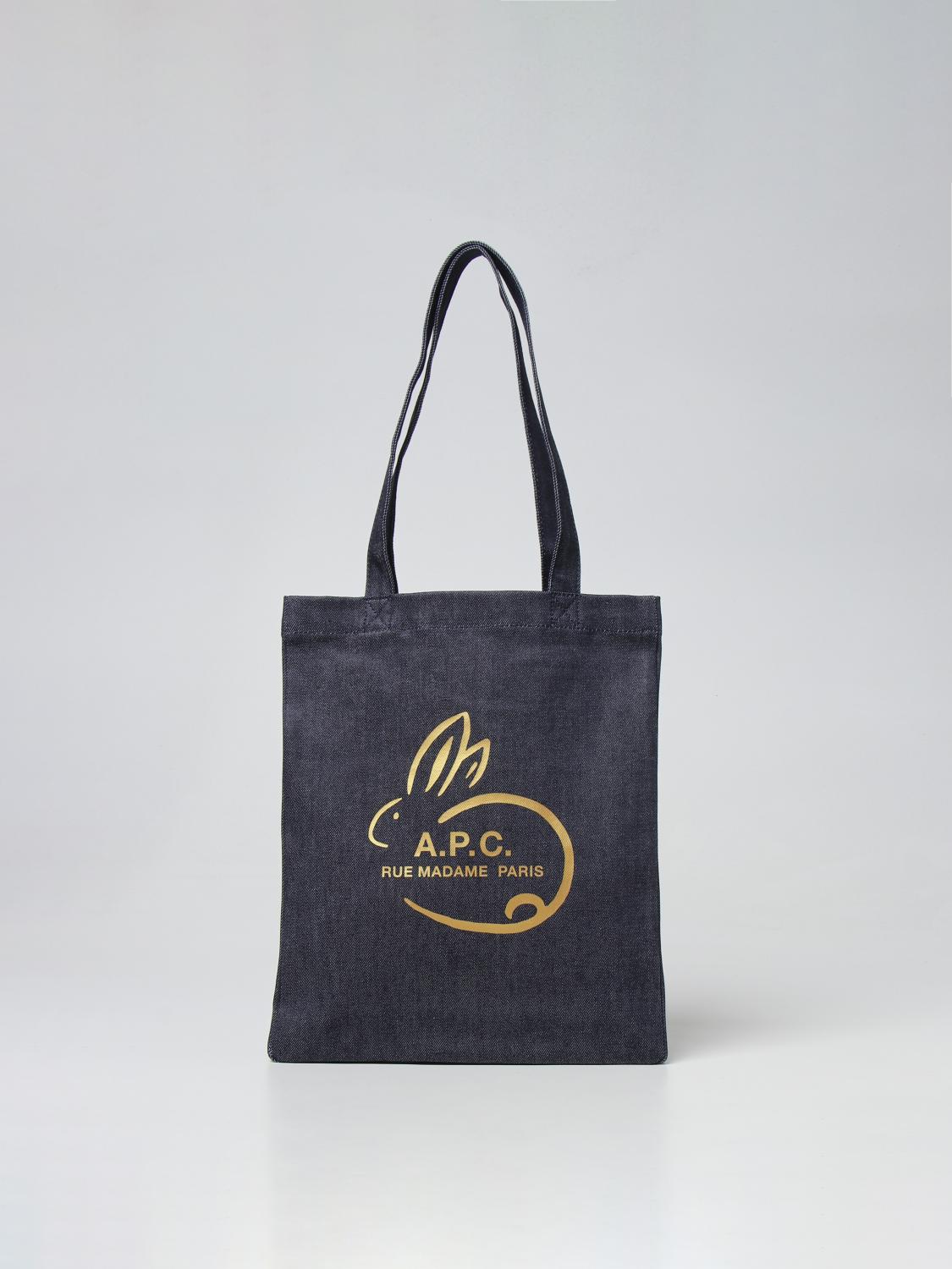 A.P.C. TOTE BAG: Shoulder bag woman A.P.C., Indigo - Img 1