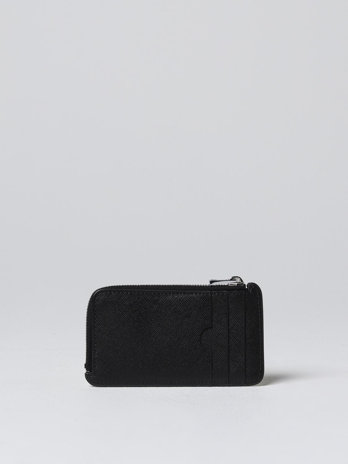 MARNI WALLET: Marni card holder in leather, White - Img 3