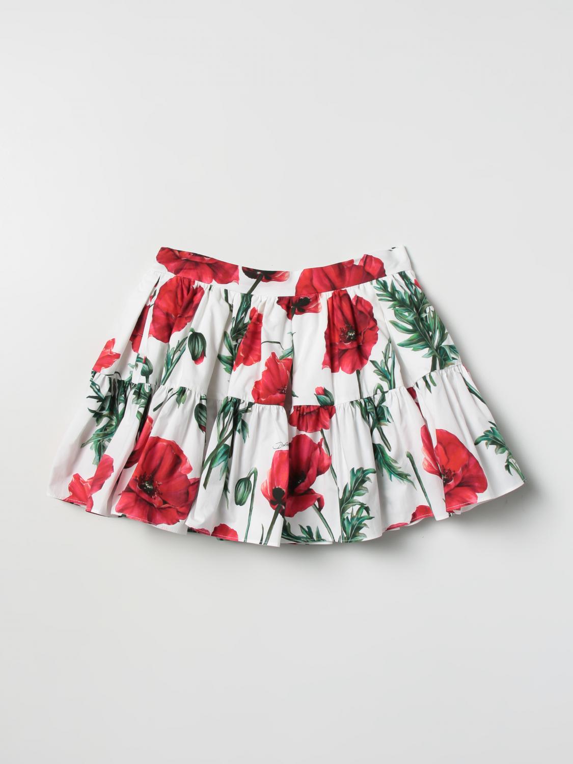 DOLCE & GABBANA FALDA: Falda niños Dolce & Gabbana, Blanco - Img 1