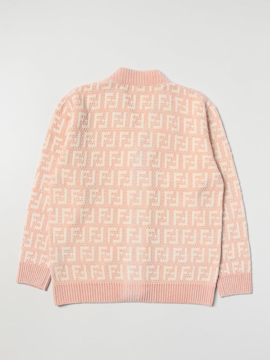 Fendi Kids knit cardigan - Pink | JUG042AMHA | GIGLIO.COM