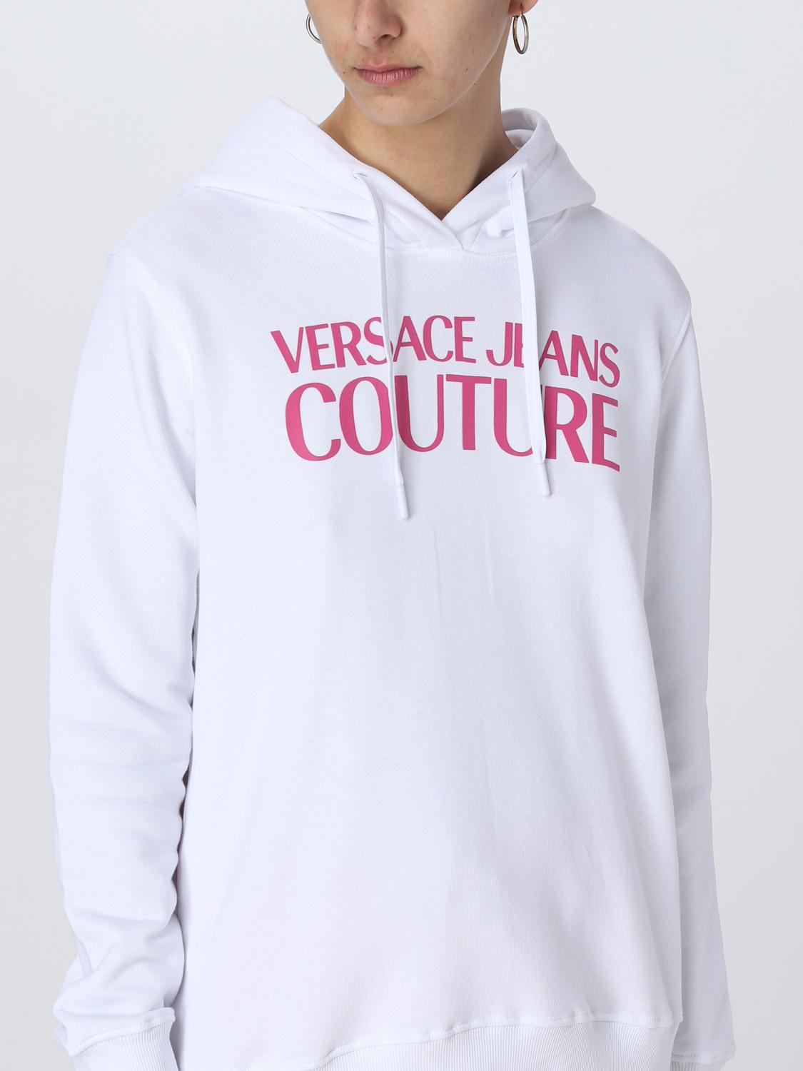 VERSACE JEANS COUTURE SUDADERA: Sudadera mujer Versace Jeans Couture, Blanco - Img 4