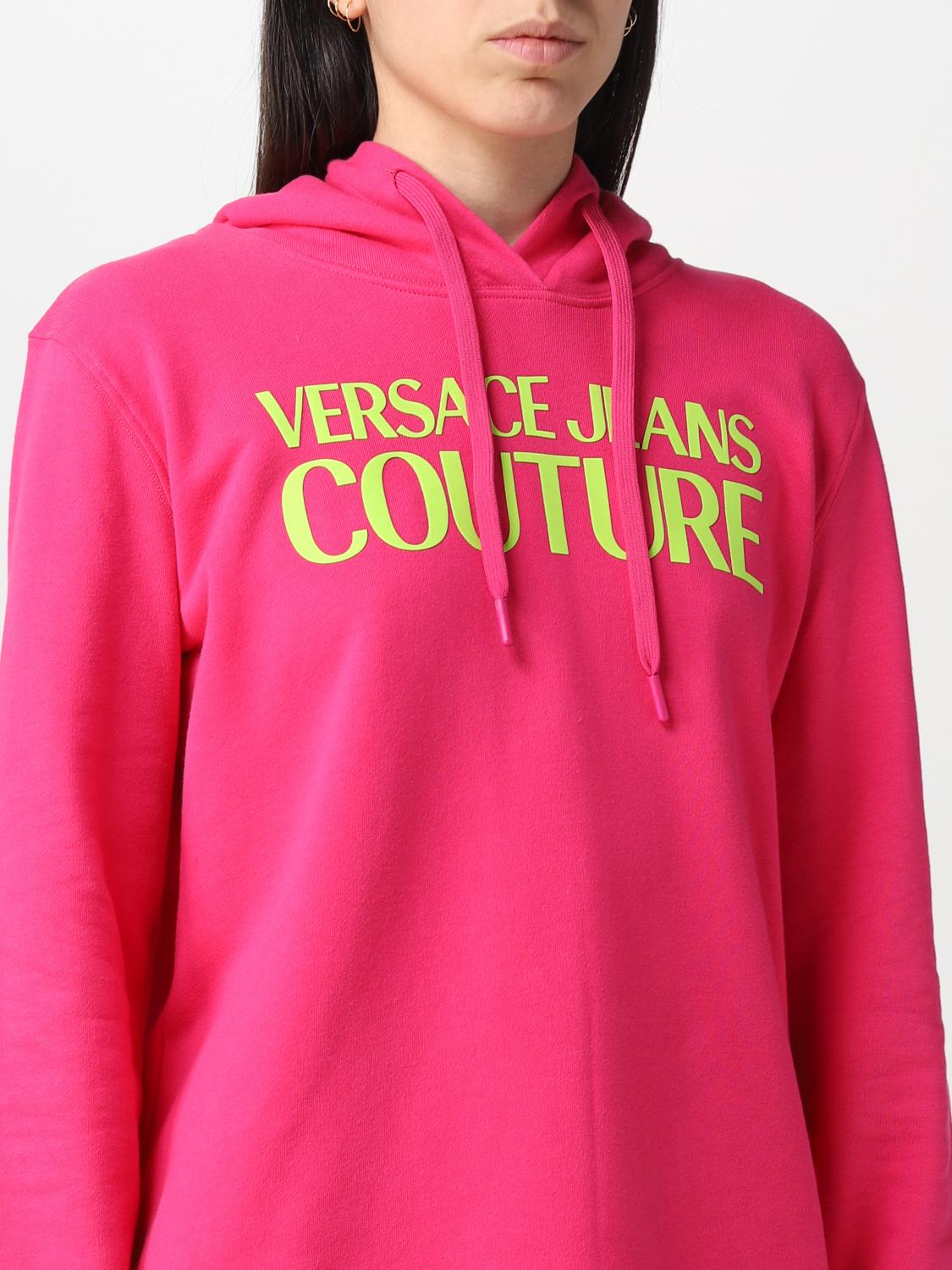 VERSACE JEANS COUTURE SUDADERA: Sudadera mujer Versace Jeans Couture, Rosa - Img 3