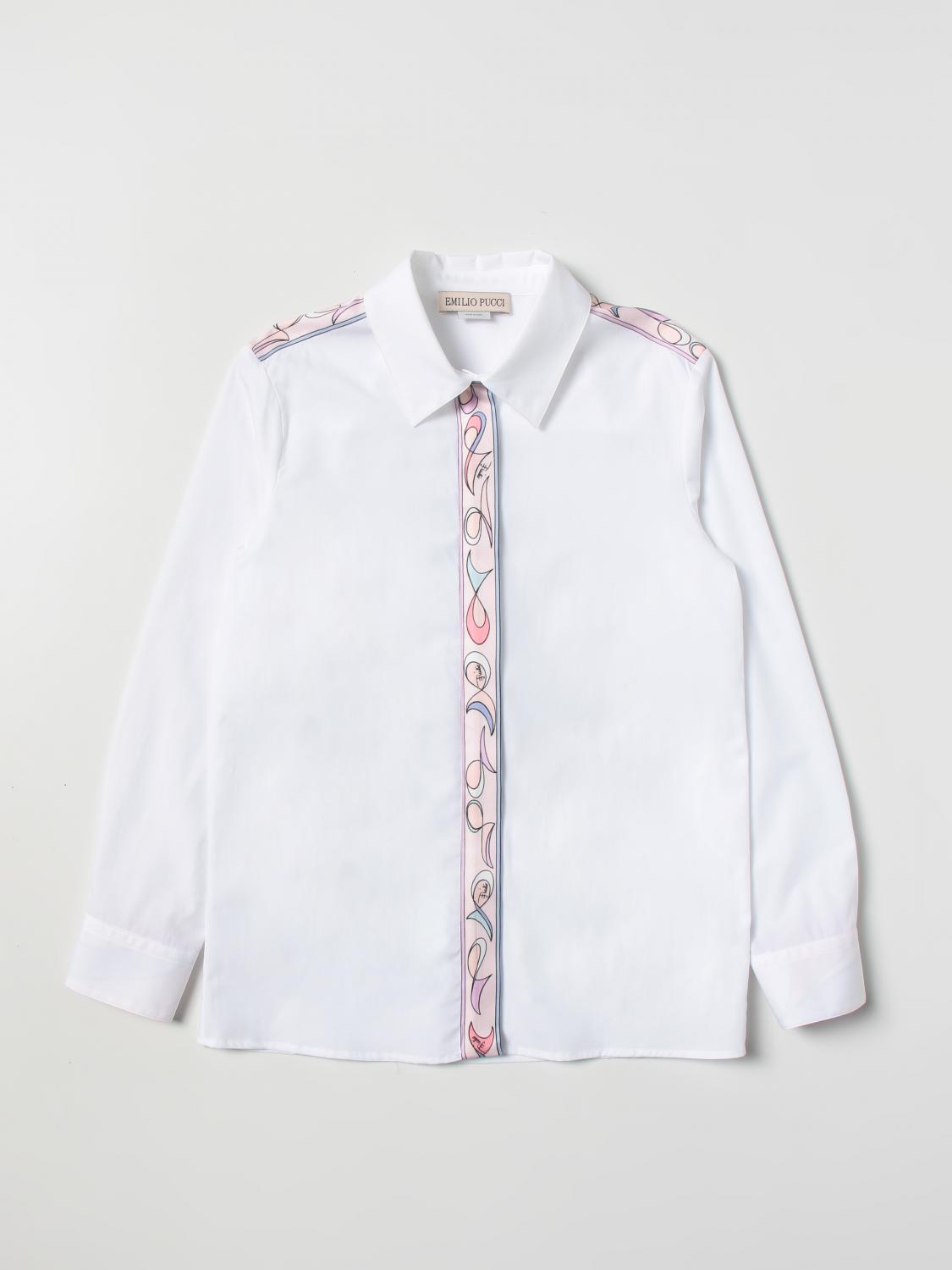PUCCI CAMISA: Camisa niños Pucci Junior, Blanco - Img 1