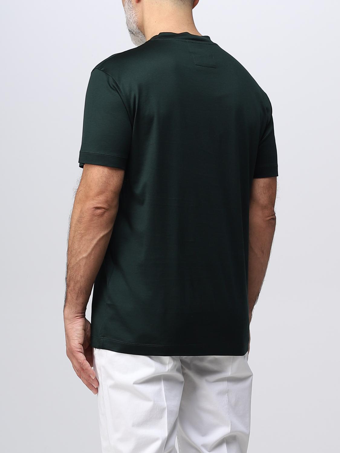 EMPORIO ARMANI T-SHIRT: Emporio Armani cotton T-shirt, Green - Img 2