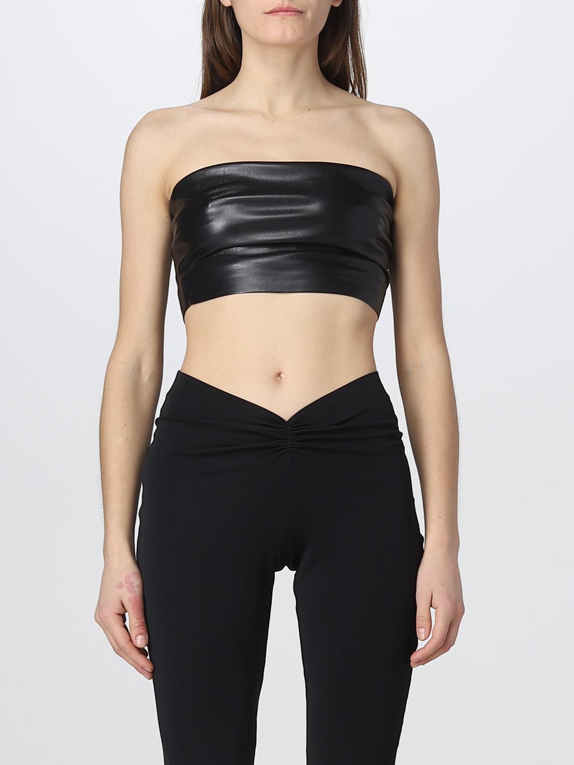 THE ANDAMANE TOP: Top Andamane in pelle sintetica, Nero - Img 1