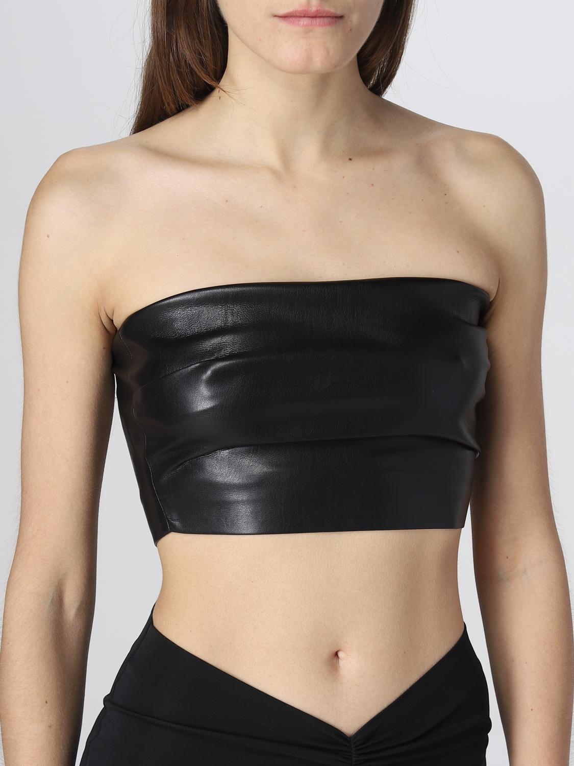 THE ANDAMANE TOP: Top Andamane in pelle sintetica, Nero - Img 5