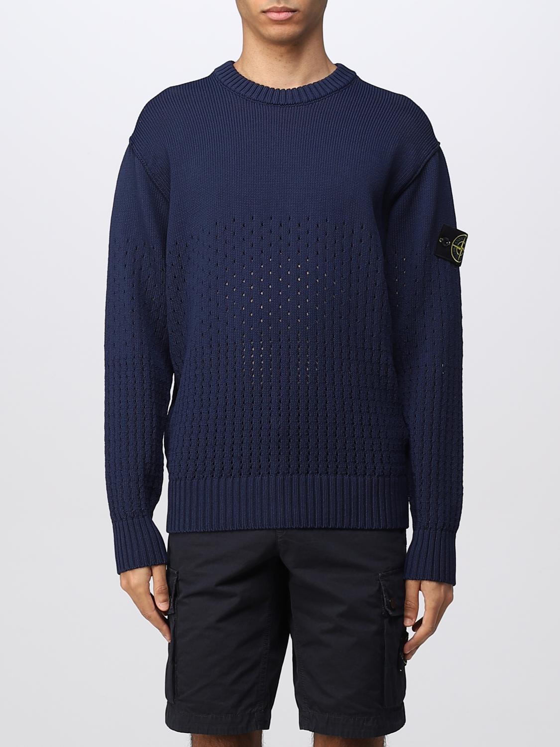 STONE ISLAND PULLOVER: Pullover herren Stone Island, Blau - Img 1
