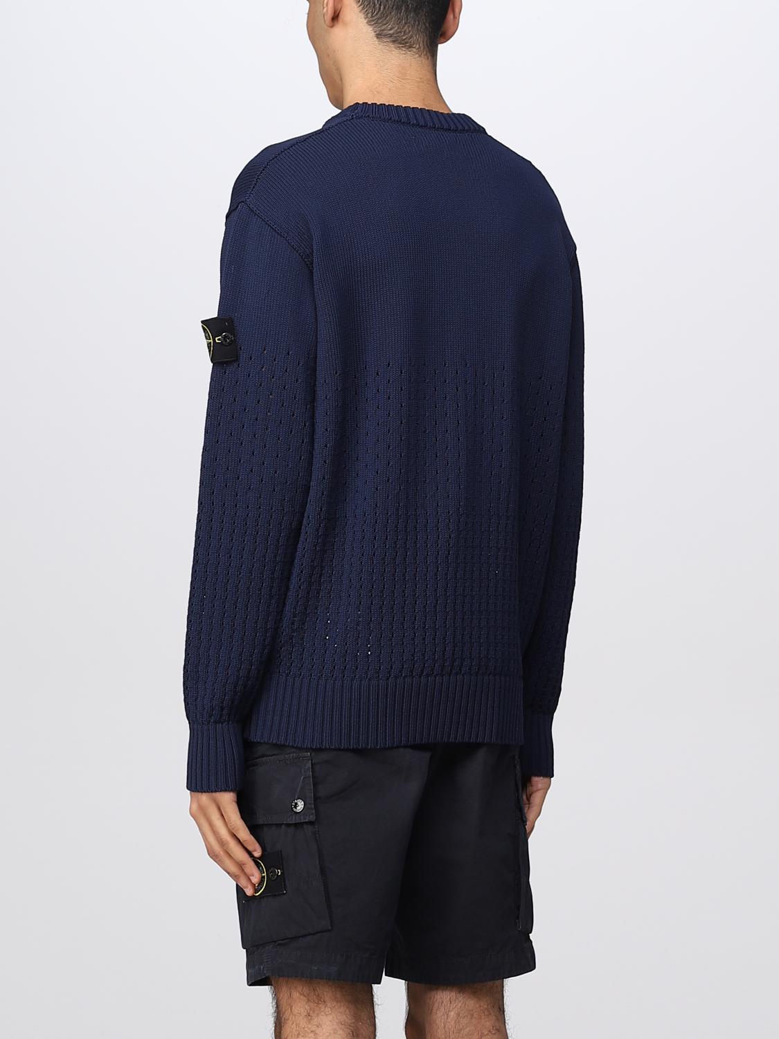 STONE ISLAND PULLOVER: Pullover herren Stone Island, Blau - Img 3