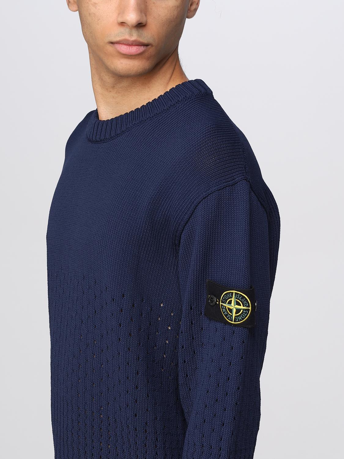 STONE ISLAND PULLOVER: Pullover herren Stone Island, Blau - Img 5