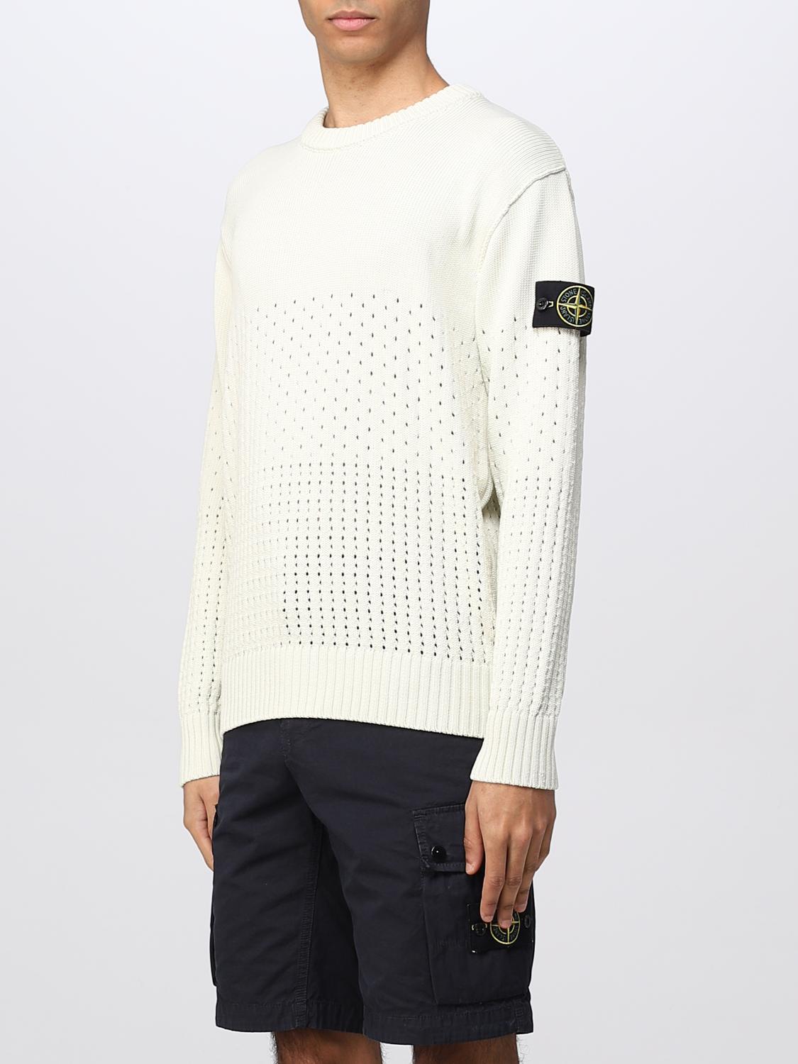 STONE ISLAND PULL: Pull homme Stone Island, Vert - Img 3