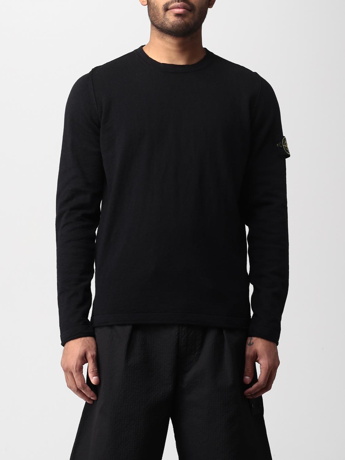 STONE ISLAND SWEATER: Sweater men Stone Island, Black - Img 1