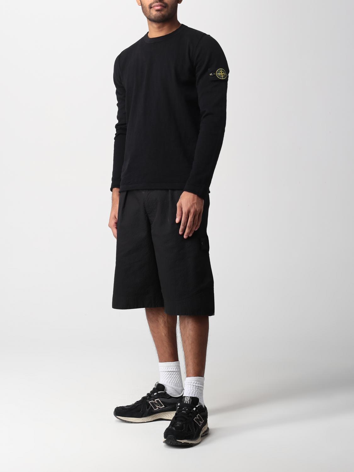 STONE ISLAND SWEATER: Sweater men Stone Island, Black - Img 2