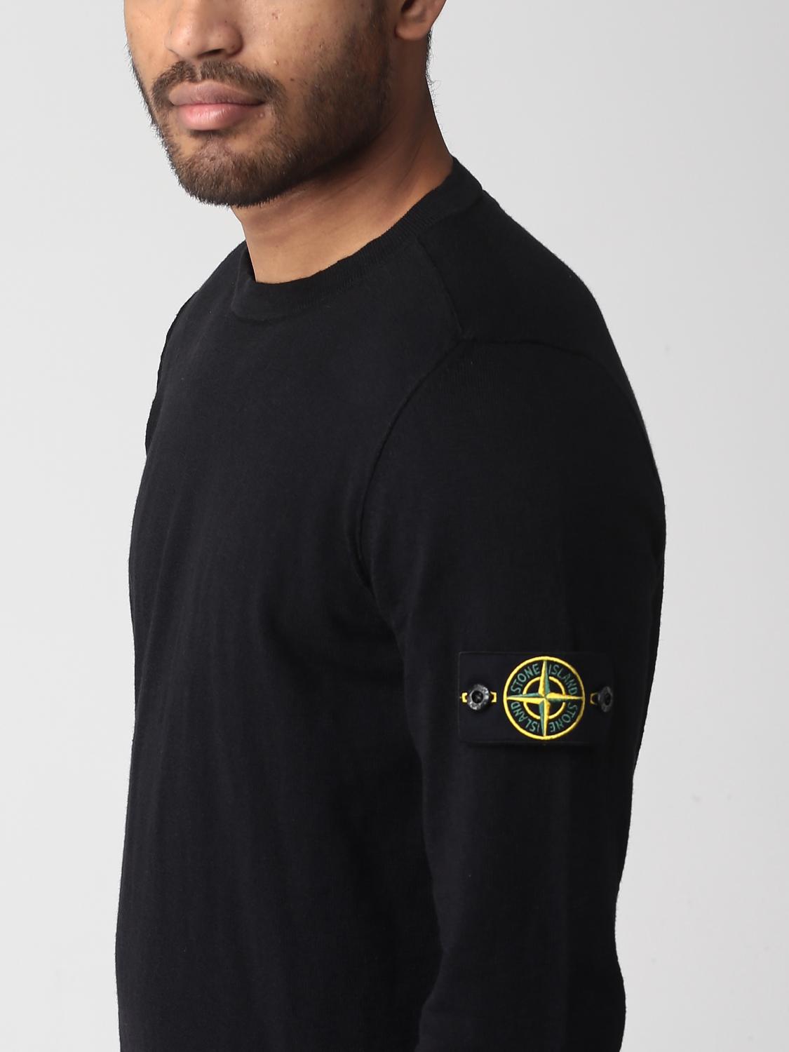 STONE ISLAND SWEATER: Sweater men Stone Island, Black - Img 5