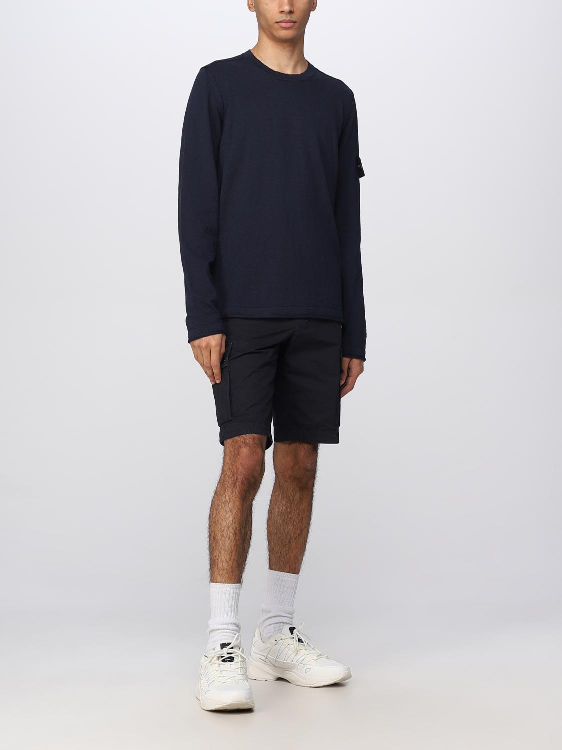STONE ISLAND PULL: Pull homme Stone Island, Bleu - Img 2