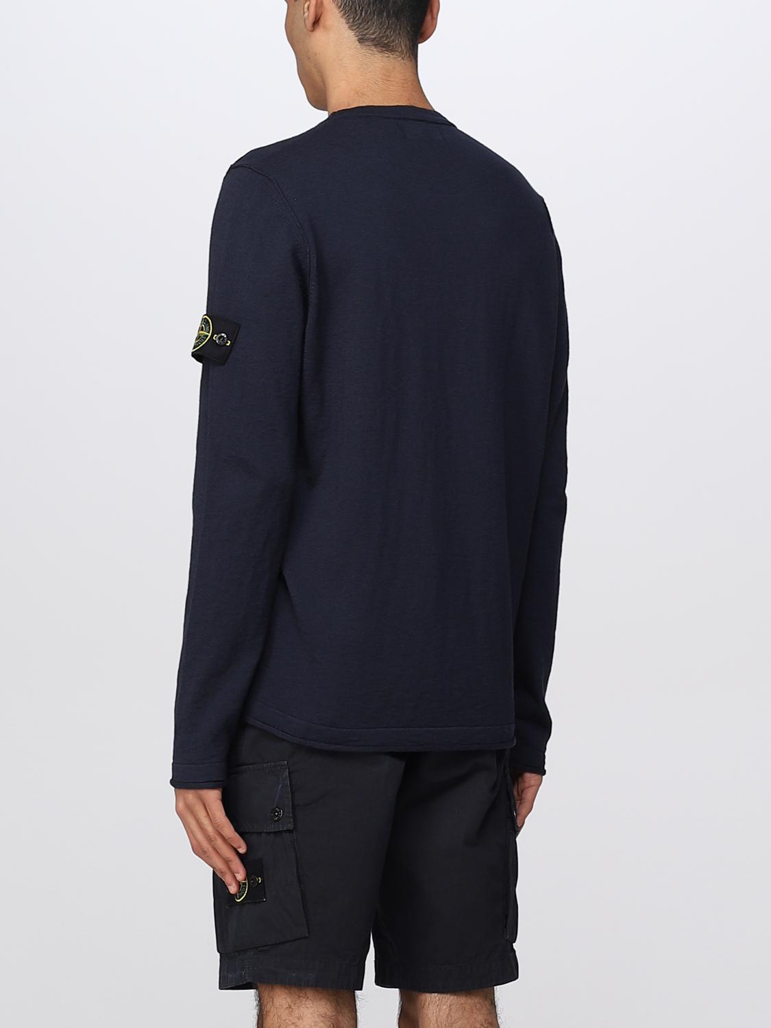 STONE ISLAND PULL: Pull homme Stone Island, Bleu - Img 3