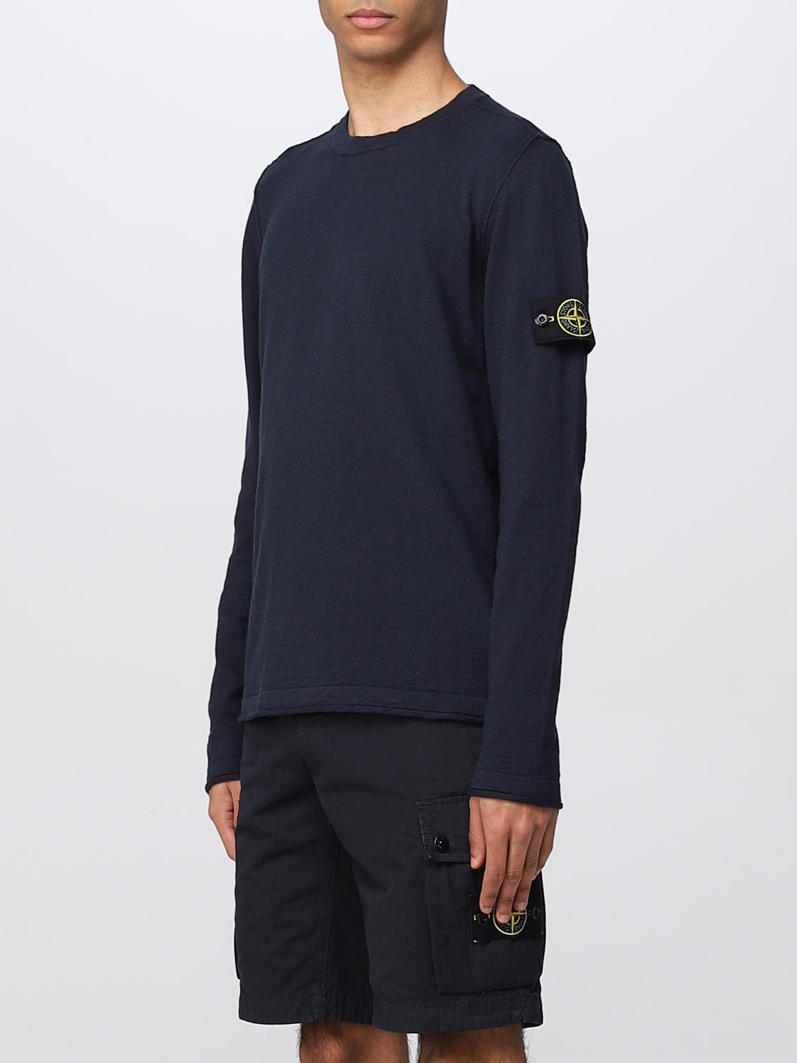 STONE ISLAND PULL: Pull homme Stone Island, Bleu - Img 4