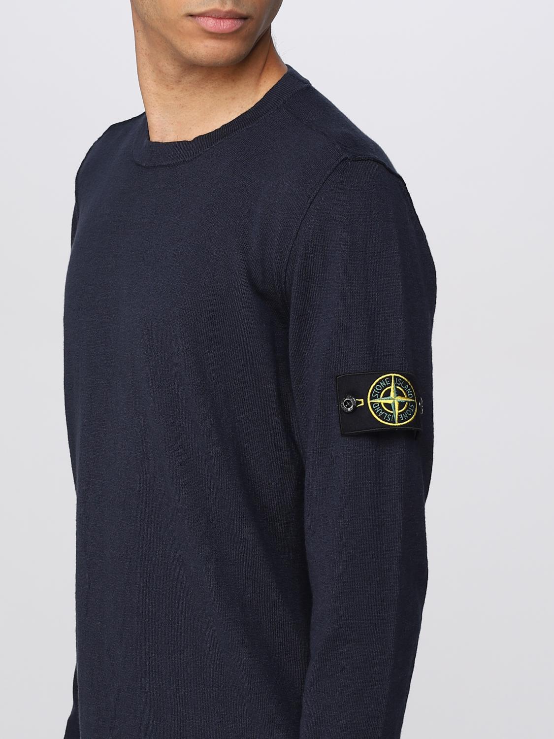 STONE ISLAND PULL: Pull homme Stone Island, Bleu - Img 5