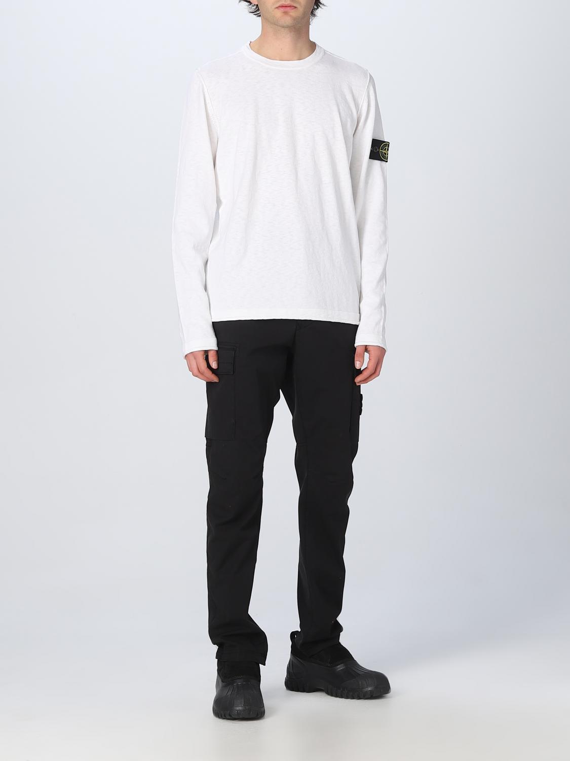 STONE ISLAND PULL: Pull homme Stone Island, Blanc 1 - Img 2
