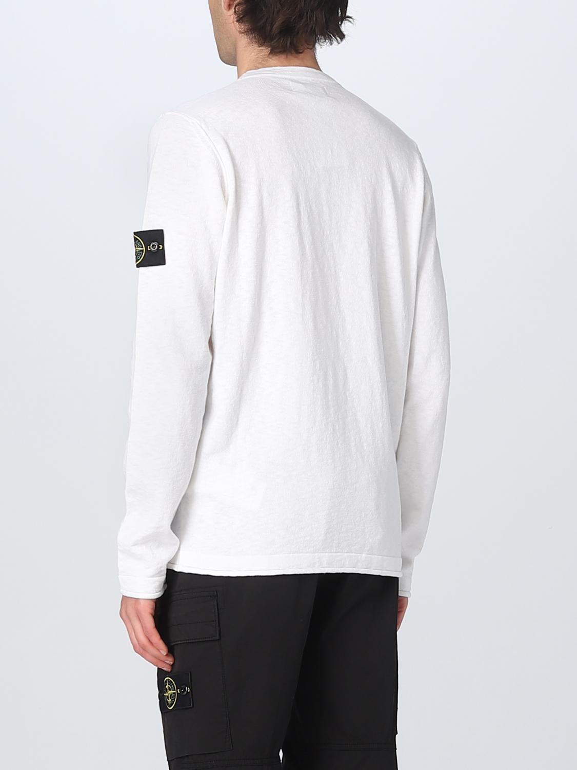 STONE ISLAND PULL: Pull homme Stone Island, Blanc 1 - Img 3