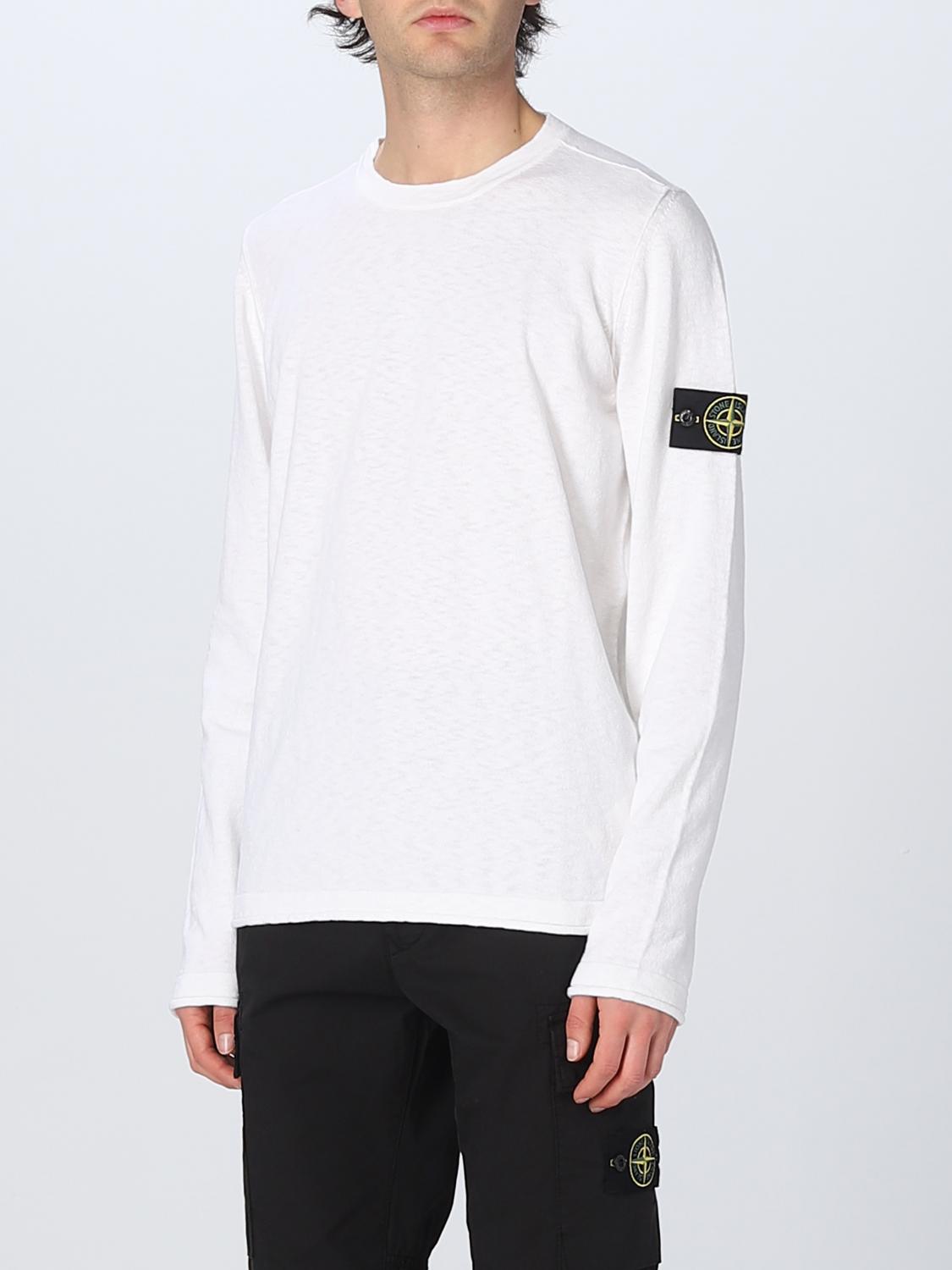 STONE ISLAND PULL: Pull homme Stone Island, Blanc 1 - Img 4
