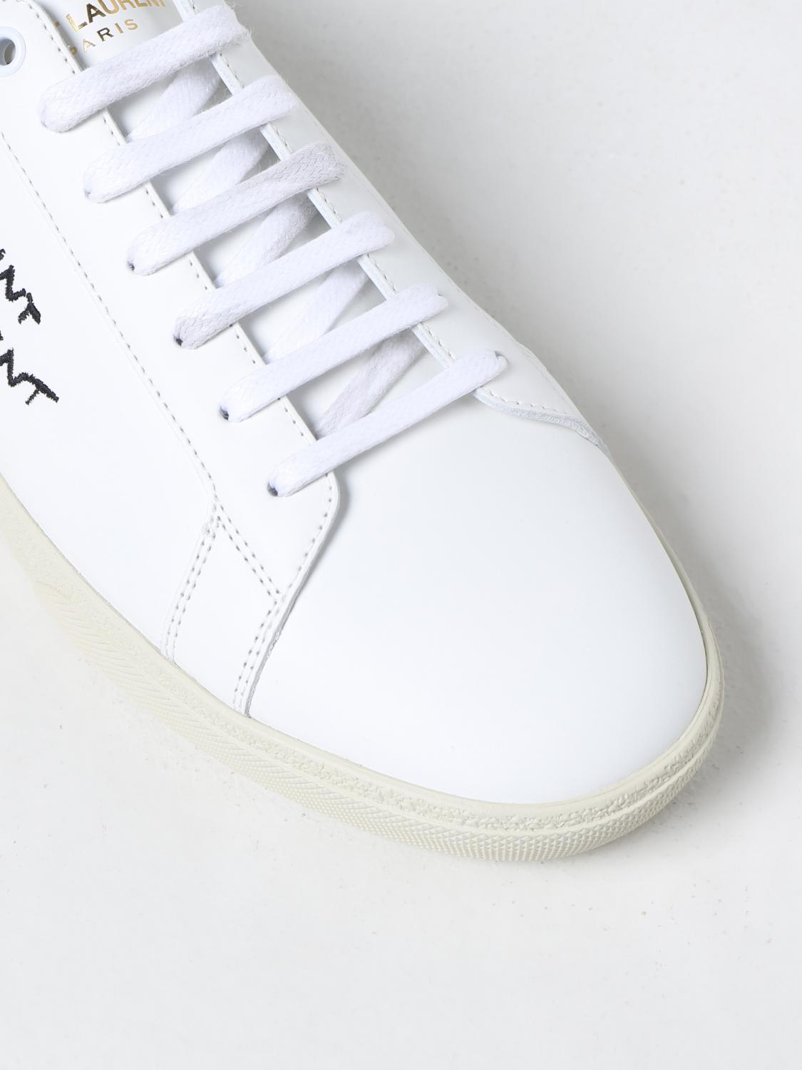 スニーカー Saint Laurent SNEAKER (610685AABEE) WHITE Saint Laurent COURT SL/06 SNEAKERS (610685AABEE) – LOZURI®