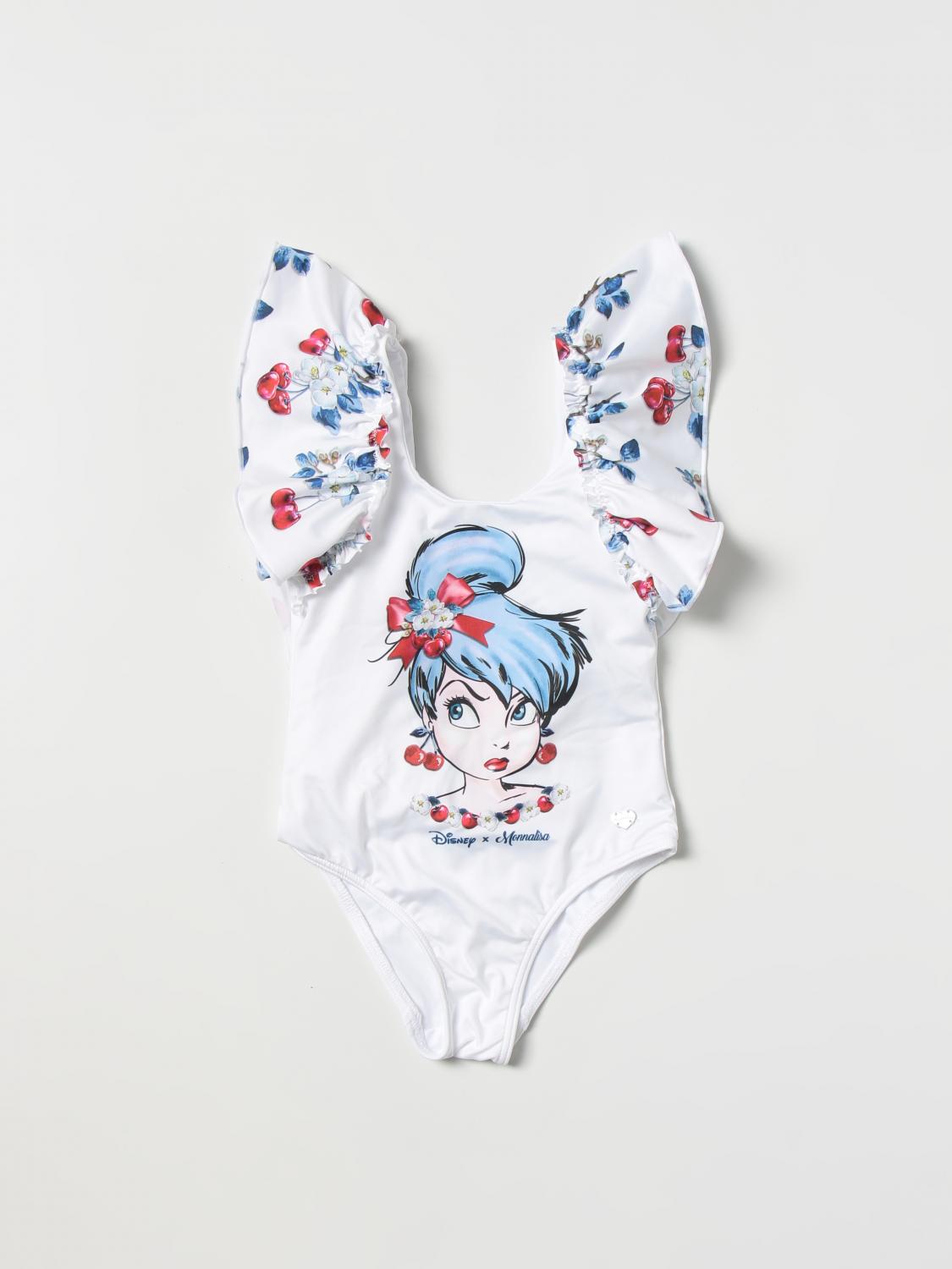 MONNALISA SWIMSUIT: Swimsuit kids Monnalisa, White - Img 1