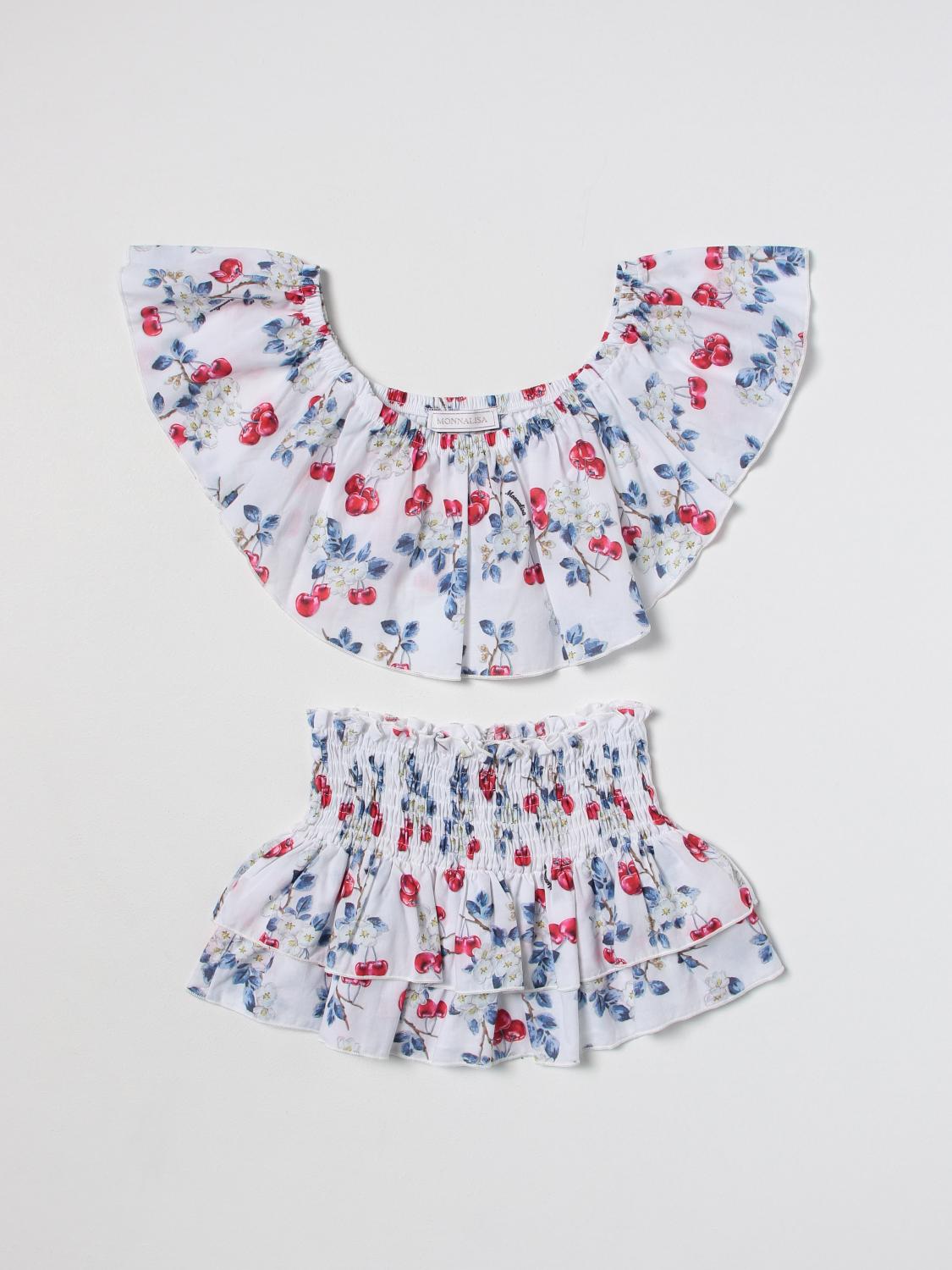 MONNALISA CO-ORD: Co-ords kids Monnalisa, White - Img 1