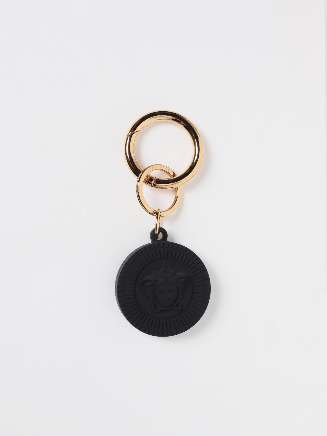 Versace Medusa keyring in rubber - Black | 10085271A06100 | GIGLIO.COM
