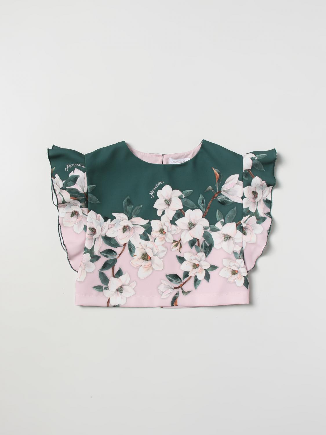 MONNALISA TOP: Camisetas niños Monnalisa, Rosa - Img 1