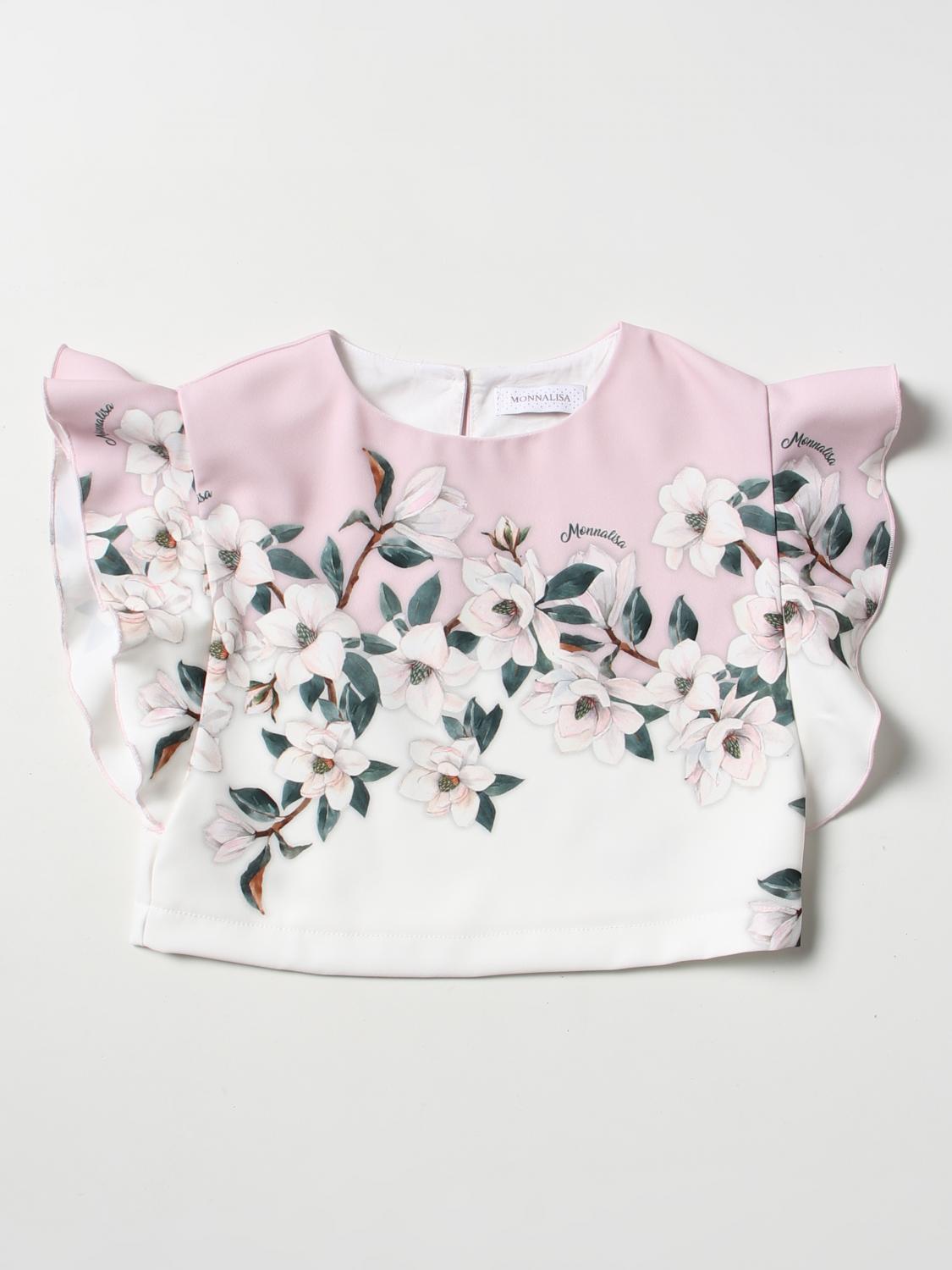 MONNALISA TOP: Camisetas niños Monnalisa, Nata - Img 1