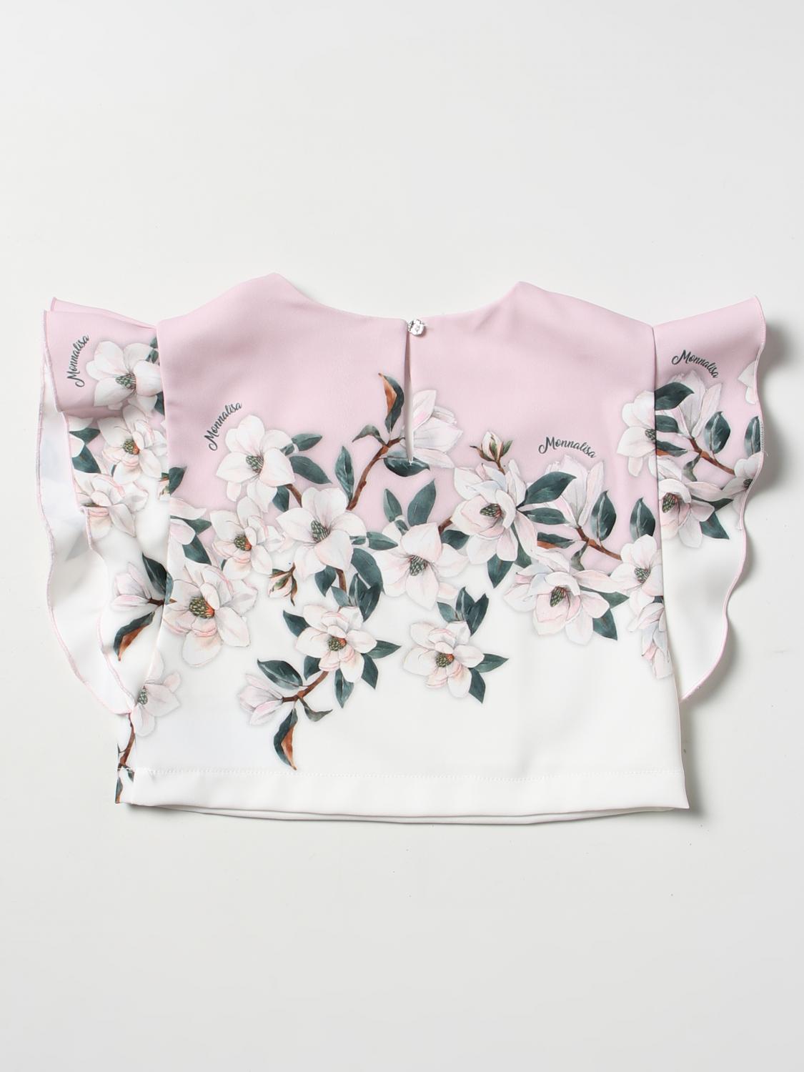 MONNALISA TOP: Camisetas niños Monnalisa, Nata - Img 2