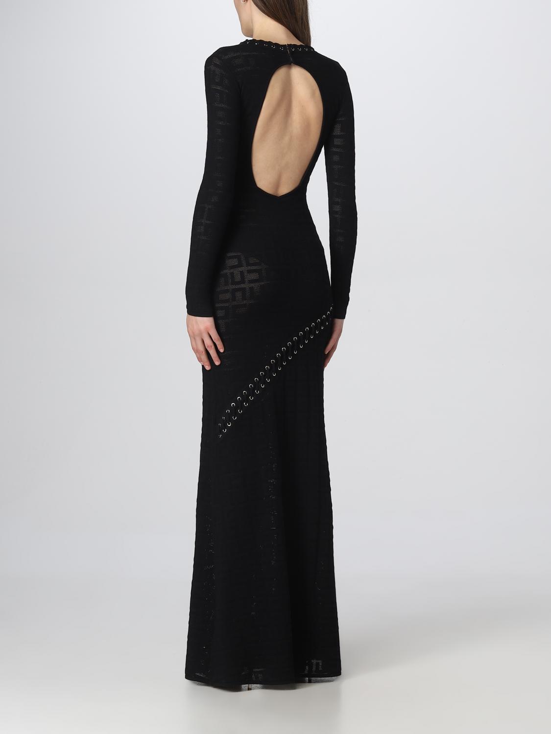 ELISABETTA FRANCHI ABITO: Abito Elisabetta Franchi in misto viscosa, Nero - Img 2