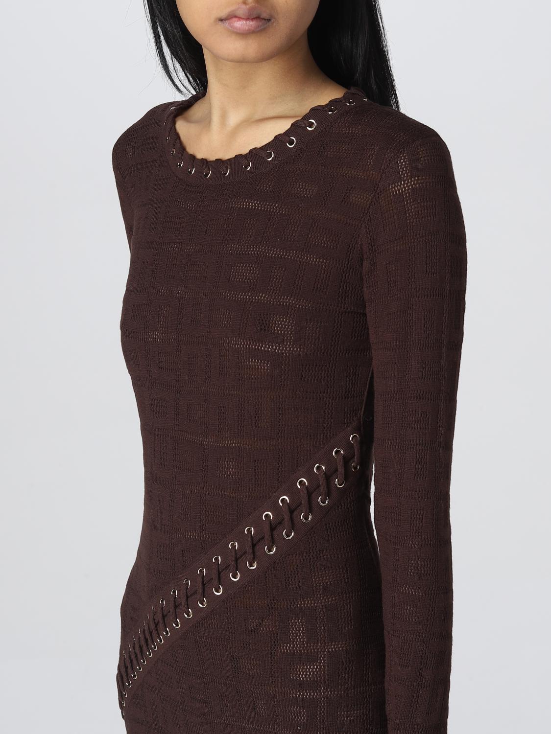 ELISABETTA FRANCHI VESTIDO: Vestido mujer Elisabetta Franchi, Marrón - Img 3