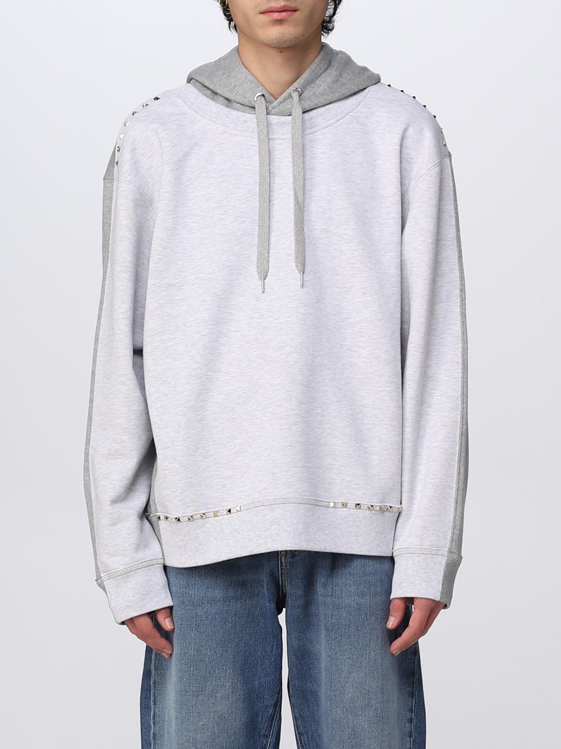 VALENTINO SWEATSHIRT: Sweatshirt men Valentino, Grey - Img 1