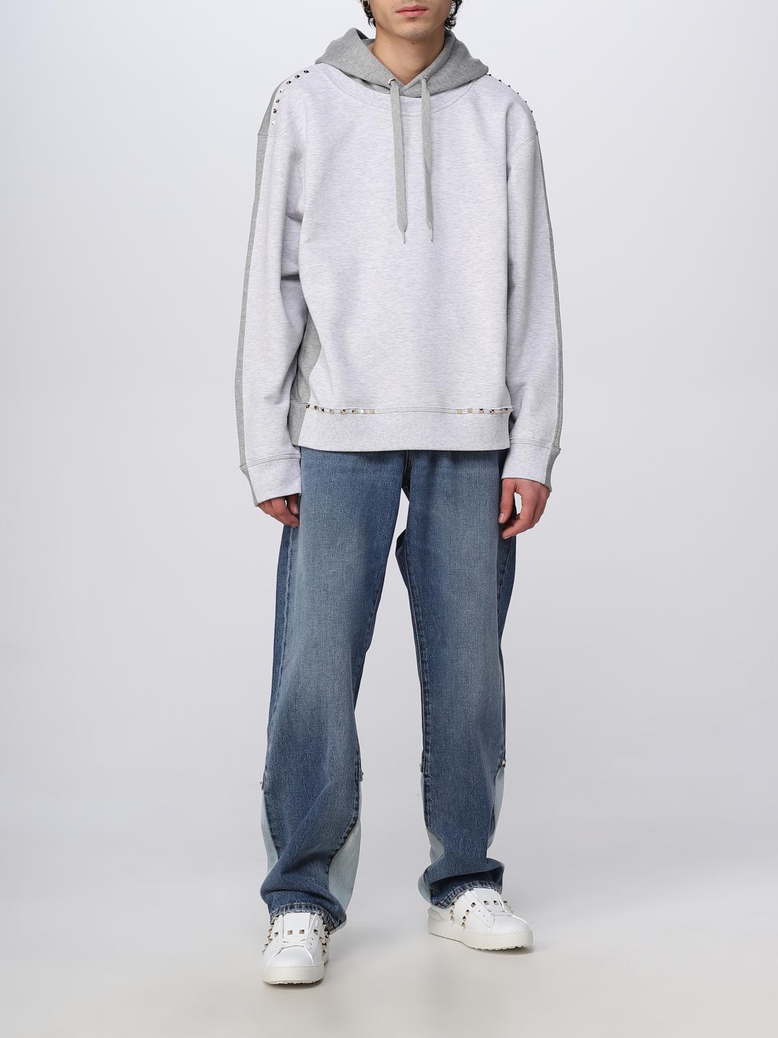 VALENTINO SWEATSHIRT: Sweatshirt men Valentino, Grey - Img 2